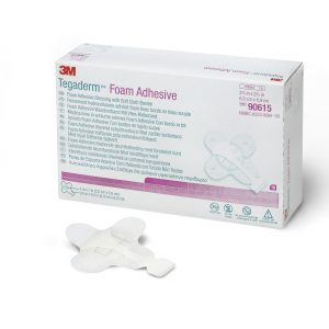 SOLVENTUM CORPORATION 3M™ Tegaderm™ High Performance Adhesive with Border Foam Dressing, 2¾ x 2¾ Inch 90615