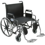 DRIVE DEVILBISS HEALTHCARE drive™ Sentra Extra HD Bariatric Wheelchair, 24-Inch Seat Width STD24DDA-ELR