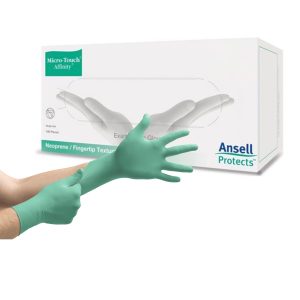 ANSELL Micro-Touch® Affinity® Polychloroprene Exam Glove, Small, Green 3771