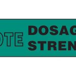 HEALTH CARE LOGISTICS Barkley® "Dose Strength" Advisory Label, 1.6 x 0.4 Inch 2048