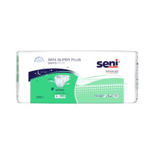 TZMO USA INC Seni® Super Plus Overnight Heavy to Severe Absorbency Incontinence Brief, Large S-LA25-BP1