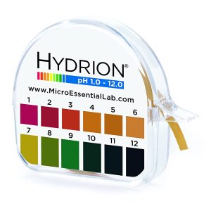 MICRO ESSENTIALS Hydrion® pH Paper in Dispenser, 1.0 – 12.0 50