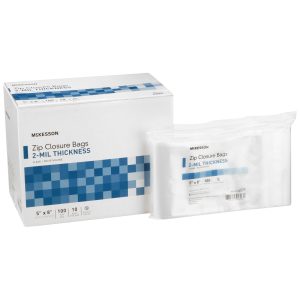 MCKESSON BRAND McKesson Zip Closure Bag, 5 x 8 Inch 4579
