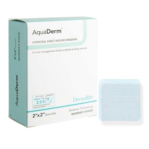 SION BRANDS LLC AquaDerm™ Hydrogel Wound Dressing, 2 x 2 Inch 00322E