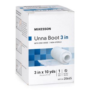 MCKESSON BRAND McKesson Zinc Oxide Unna Boot, 3 Inch x 10 Yard 2066S
