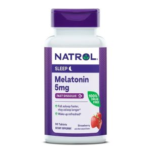 NATROL INC Natrol® Melatonin 5 mg Sleep Fast Dissolve Tablets Strawberry 04746905865