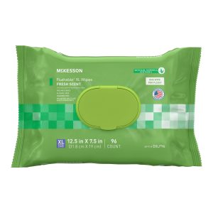 MCKESSON BRAND McKesson Flushable* Wet Wipes XL - Scented, 96 Wet Wipes per Pack DXLF96