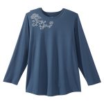 SILVERTS ADAPTIVE LLC Silverts® Open Back Adaptive Shirt, Small, Navy Blue SV196_SV2122_S