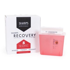 SHARPS COMPLIANCE Sharps Recovery System™ Mailback Sharps Container, 12-1/4 x 4-3/4 x 10-1/2 Inch 80501
