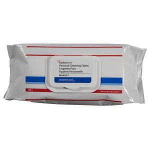 Cardinal Health™ Wings™ Personal Cleansing Cloths, Soft Pack, 5399S