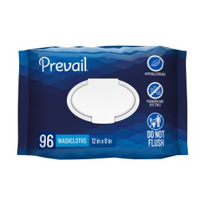 FIRST QUALITY PRODUCTS LLC Prevail® Personal Cleansing Wipe, Soft Pack, Aloe, Vitamin E, 8 x 12 Inch WW-720