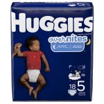KIMBERLY CLARK Huggies® OverNites Diaper, Size 5 49540