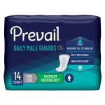 FIRST QUALITY PRODUCTS LLC Prevail® Daily Male Guards Maximum Bladder Control Pad, 12.5-Inch Length PV-811