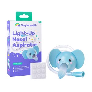 Playhouse MD Nasal Aspirator for Babies and Toddlers, Blue, Elephant Character 1021