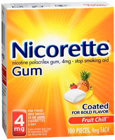 HALEON US SERVICES INC Nicorette Nicotine Polacrilex Gum 4 mg Fruit Chill 00135024202
