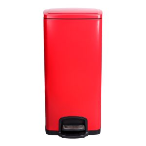 MCKESSON BRAND McKesson Red Square Step-On Trash Can, 8 gallon 16-35267