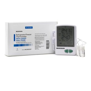 MCKESSON BRAND McKesson Datalogging Refrigerator / Freezer Thermometer, Digital Display MCK80022P