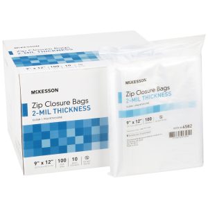 MCKESSON BRAND McKesson Zip Closure Bag, 9 X 12 Inches 4582