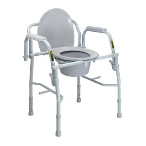 MCKESSON BRAND McKesson Non-Folding Steel Frame Commode Chair, 13.75 in. Seat Width 146-11125KD-1