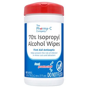KLEEN TEST PRODUCTS CORP Pharma-C-Wipes® Isopropyl Alcohol Antiseptic Wipes 63-200736K