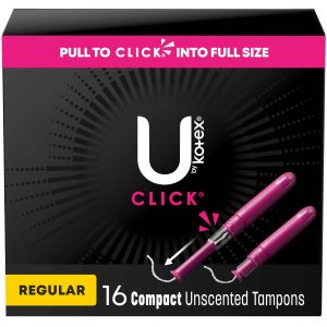 KIMBERLY CLARK U By Kotex® Click® Compact Tampons, Regular 53445