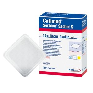 BSN MEDICAL Cutimed® Sorbion® Sachet S Gelling Fiber Wound Dressing, 4 x 4 Inch 7323206