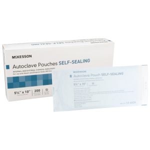 MCKESSON BRAND McKesson Sterilization Pouch, 5¼ x 10 Inch 16-6424