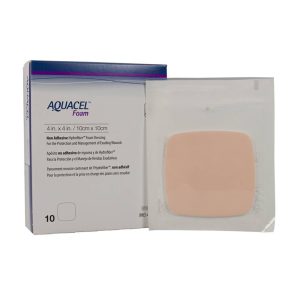 CONVATEC Aquacel® Nonadhesive without Border Foam Dressing, 4 x 4 Inch 420633
