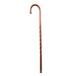 MABIS HEALTHCARE Brazos™ Twisted Oak Crookneck Cane, 37-Inch Height, Red 502-3000-0247