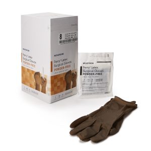 MCKESSON BRAND McKesson Perry® Latex Surgical Glove, Size 8, Brown 20-1380N