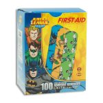 DUKAL American® White Cross Stat Strip® Kid Design Justice League Adhesive Strip 10791