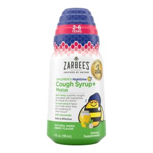 J & J SALES Zarbee's Children's Nighttime Cough Syrup + Mucus, Mixed Berry Flavor 30045066404