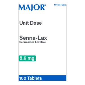 MAJOR PHARMACEUTICALS Major® Senna-Lax Sennosides Laxative, 8.6 mg strength Tablets 00904725261