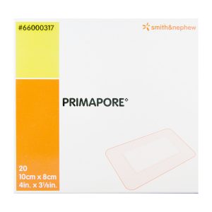 SMITH & NEPHEW Primapore Adhesive Dressing, 8 x 10 Centimeter 66000317