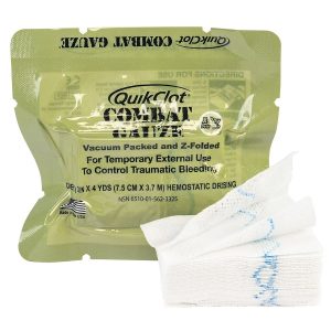 TELEFLEX LLC QuikClot® Combat Gauze Hemostatic Dressing, 3 Inch x 4 Yard 200