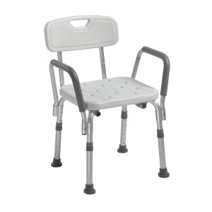 DRIVE DEVILBISS HEALTHCARE drive™ Shower Chair with Back and Removable Padded Arms 12445KD-1