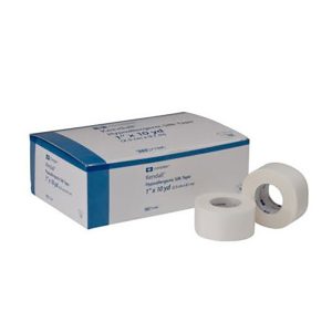 CARDINAL Kendall™ Hypoallergenic Silk-Like Cloth Medical Tape, 2 Inch x 10 Yard, White 7139C