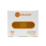 TRU-COLOUR PRODUCTS LLC Tru-Colour Skin Tone Shade Fabric Bandage Adhesive Strips – Brown, 1 x 3 Inch TCB-NLS100