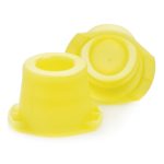 MCKESSON BRAND McKesson Snap Cap Closure, Yellow, Polyethylene, for use w/ 12, 13, 16 mm Tubes 177-118115Y