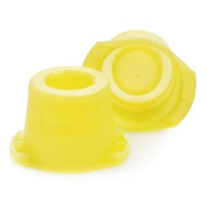 MCKESSON BRAND McKesson Snap Cap Closure, Yellow, Polyethylene, for use w/ 12, 13, 16 mm Tubes 177-118115Y