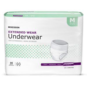MCKESSON BRAND McKesson Extended Wear Maximum Absorbency Underwear, Medium UWEXTMD