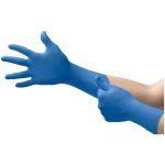 MICROFLEX MEDICAL SafeGrip® Latex Extended Cuff Length Exam Glove, Small, Blue SG-375-S
