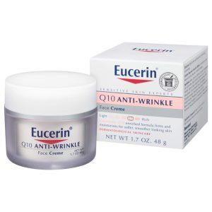 BEIERSDORF Eucerin® Q10 Anti-Wrinkle Sensitive Skin Face Cream, 1.7 oz. 07214063413
