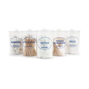 MCKESSON BRAND McKesson Plastic Labeled Sundry Jar, 4.25 x 6.6 in 63-4011