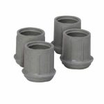 DRIVE DEVILBISS HEALTHCARE Carex® Tips for Walkers and Bath Benches, Fits 1-1/8 Inch Tubing FGA82100 0000