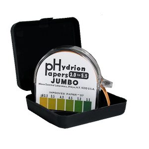 FISHER ANATOMICAL Hydrion™ pH Paper in Dispenser, 3.0 to 5.5 14853158E