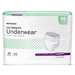 MCKESSON BRAND McKesson Ultimate Heavy Absorbency Incontinence Underwear, Medium UW33851