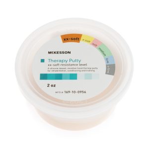 MCKESSON BRAND McKesson Therapy Putty, Tan, 2X-Soft, 2-ounce Container 169-10-0956