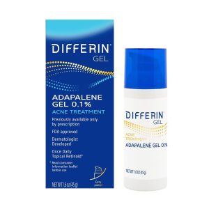GALDERMA LABORATORIES Differin® 0.1% Adapalene Gel Acne Treatment, 45-gram Pump Bottle 30299492045