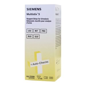 SIEMENS Multistix® 5 Urinalysis Reagent, Blood, Glucose, Leukocytes, Protein and Nitrite 10337415